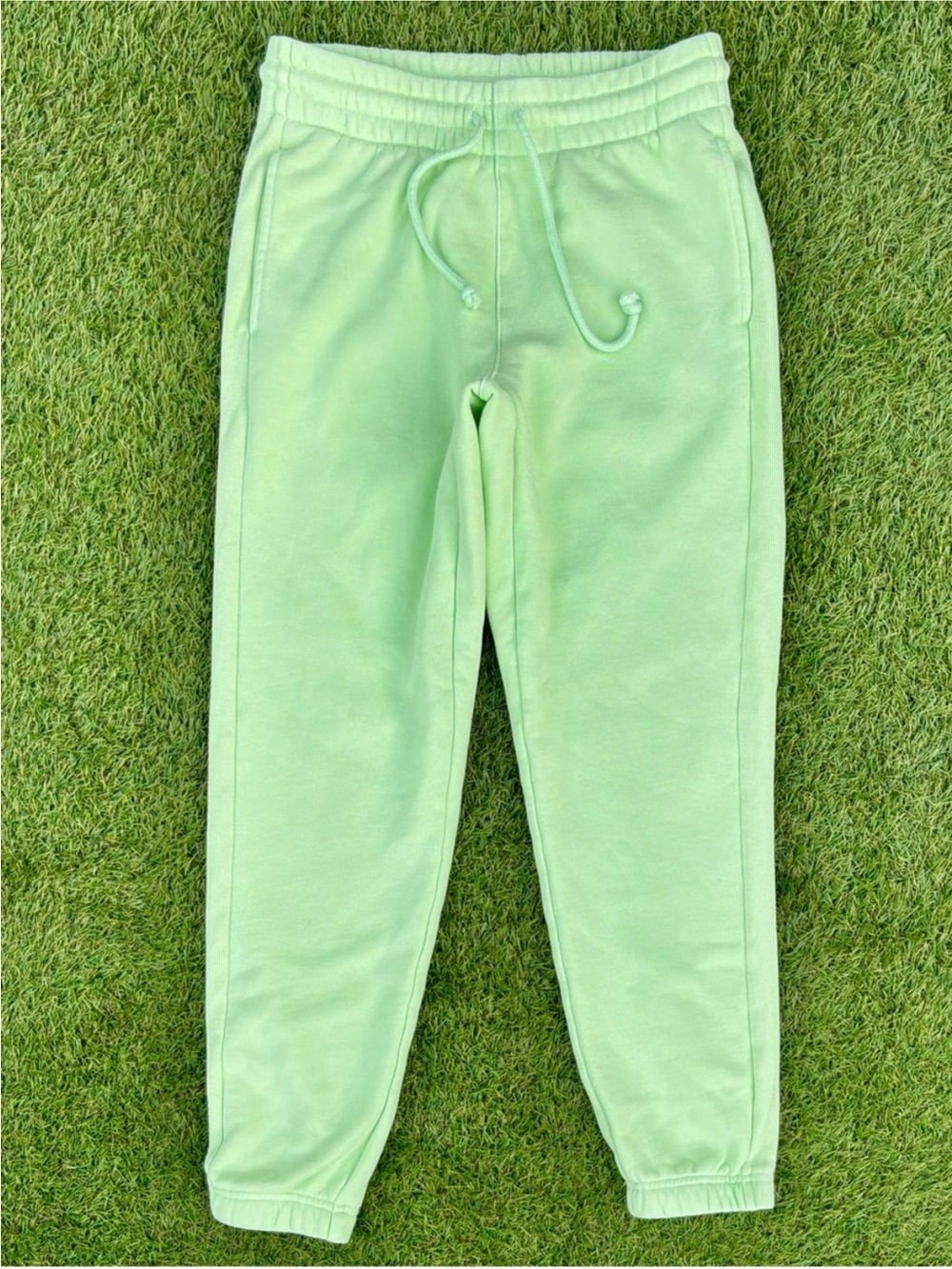 TNA CozyAF Fleece Jogger Sweatpants – Mint Green – Size M